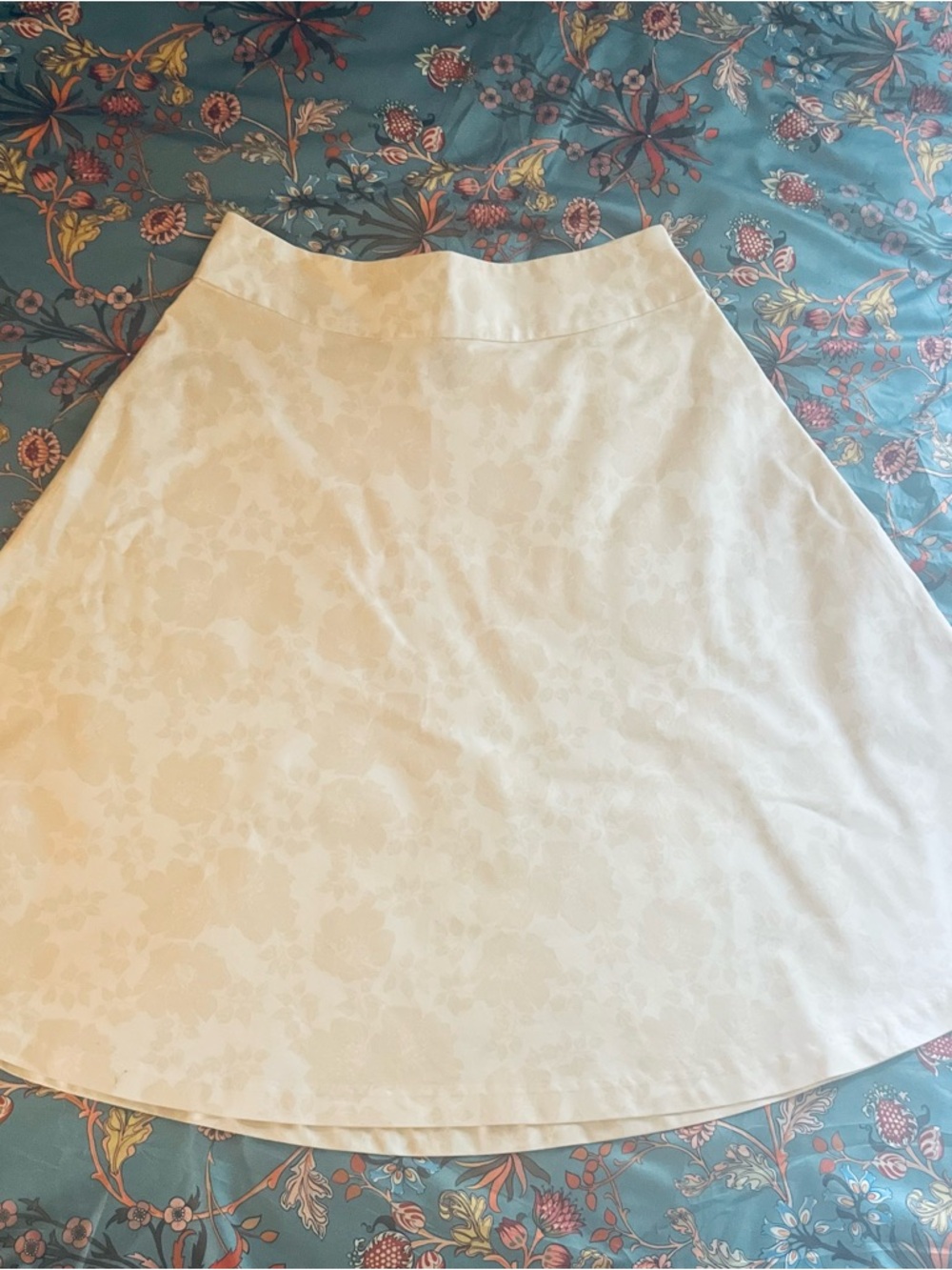 GAP Cream A-Line Jacquard Skirt